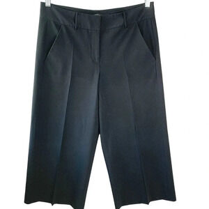 Isda & Co Vintage 90s Casual Cropped Wide Leg Dress Pants Women Size 6 Black W32